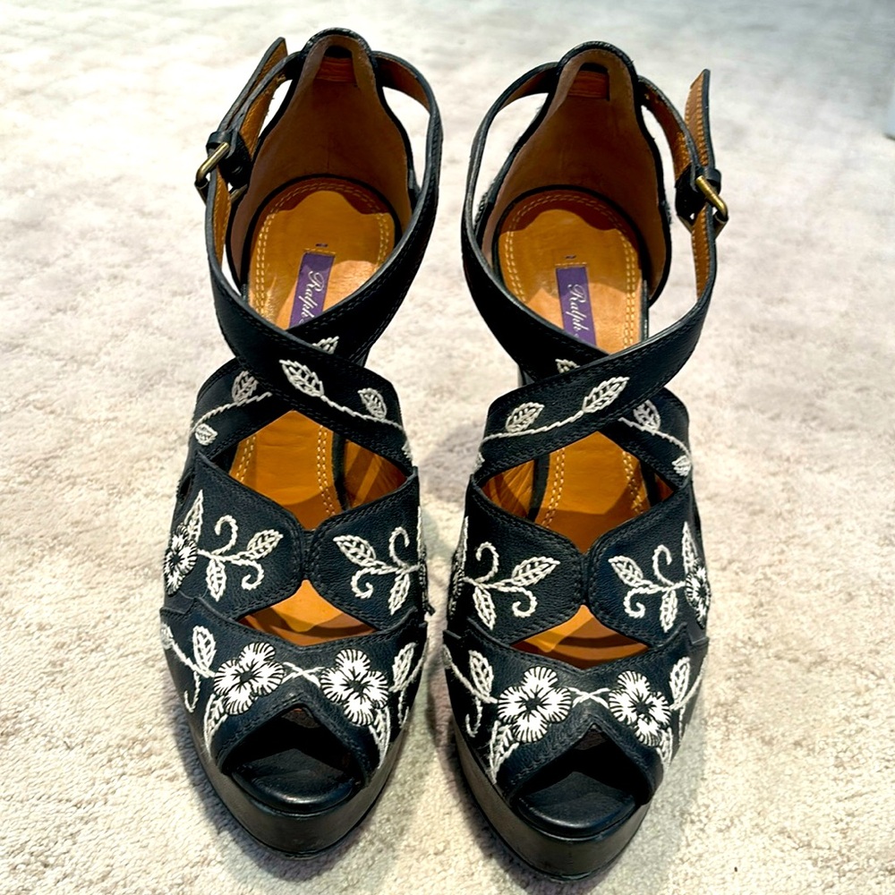 Ralph Lauren platform heels